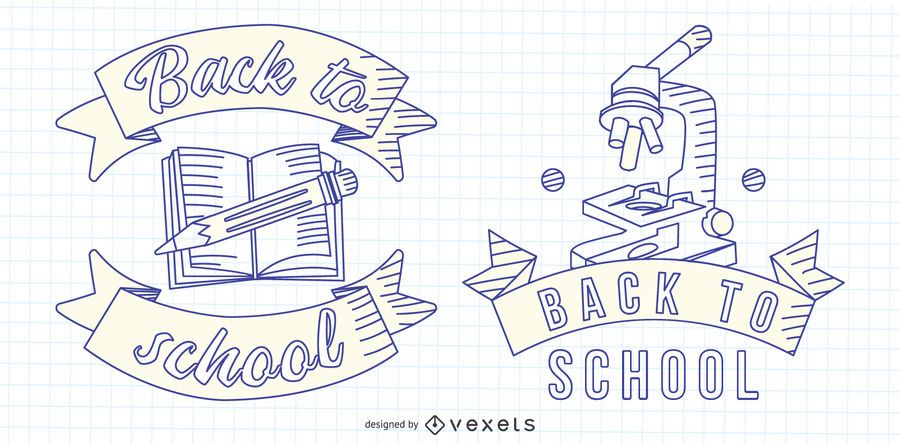 Back to School Line Emblem Back to School Line Emblem