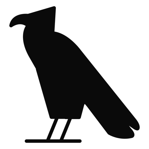 Eine Aaskrähenvogeladler-Silhouette PNG-Design