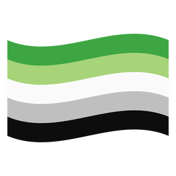 Aromantic planas de rayas con bandera de agender Diseño PNG