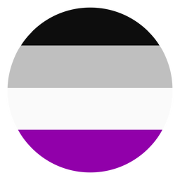 Asexual circle stripe flat