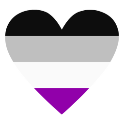 Asexual heart stripe flat Transparent PNG