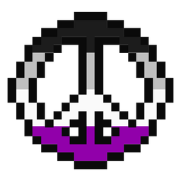 Asexual pacific stripe pixel flat PNG Design