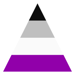 Asexual triangle stripe flat