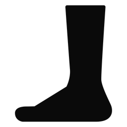 B leg foot heel silhouette PNG Design