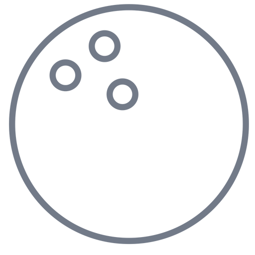 Ball bowling ball hole stroke Transparent PNG & SVG vector file