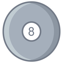 Bola ocho círculo plano Diseño PNG