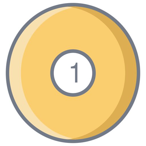 Ball einen Kreis flach PNG-Design
