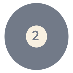 Silhueta de dois círculos de bola Desenho PNG