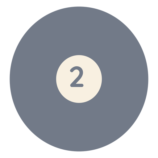 Ball zwei Kreis Silhouette PNG-Design