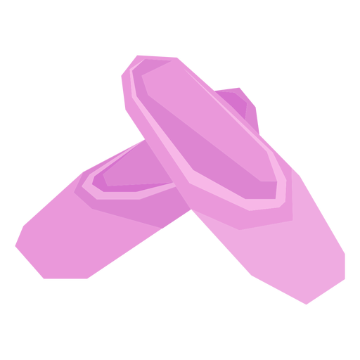 Ballet pointe shoe flat PNG Design