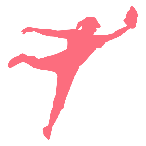 Baseball player ballplayer silhouette PNG Design