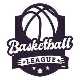 Insignia de la bola del club de la liga de baloncesto Diseño PNG