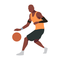 Design PNG E SVG De Grande Bola De Basquete Plana Para Camisetas