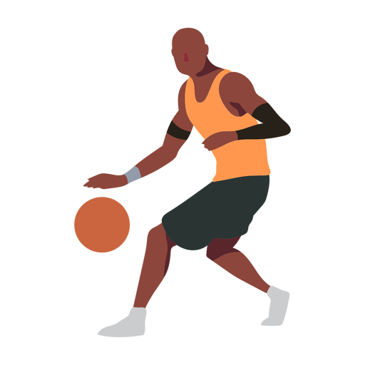 Basketballspieler Ballspieler Shorts Zubehör T-Shirt kahl flach PNG-Design