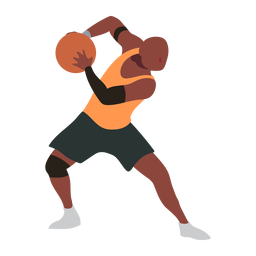 Jugador de baloncesto jugador de pelota pantalones cortos accesorio camiseta plana Diseño PNG