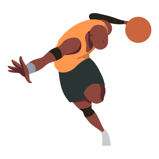 Basketball player ball player shorts flat PNG Design