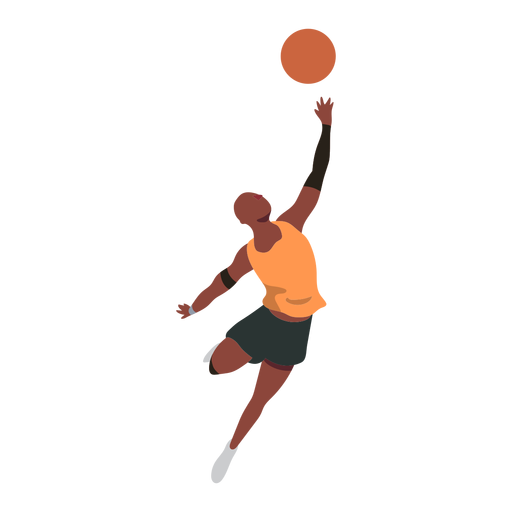 Jugador de baloncesto jugador de pelota pantalones cortos tiro accesorio camiseta plana Diseño PNG