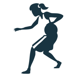 Basketball player female running ball player hair tie shorts accessory t shirt detailed silhouette PNG Design