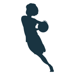 Jugador de baloncesto femenino corriendo jugador de pelota pantalones cortos accesorio camiseta silueta Transparent PNG