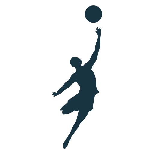 Basketball-Spieler-Spieler-Ballkurzschlussfinger-Wurfsschattenbild PNG-Design