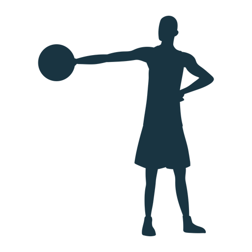 Basketballspieler Spieler Ball Shorts Silhouette PNG-Design