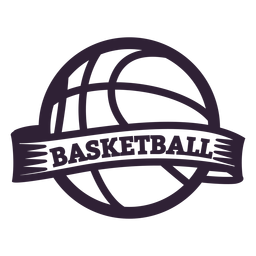 Basketball Ball Abzeichen PNG-Design