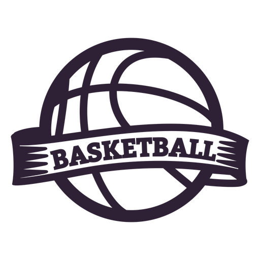 Distintivo de bola de basquete Desenho PNG