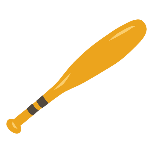 Bat plano de bate de béisbol Diseño PNG