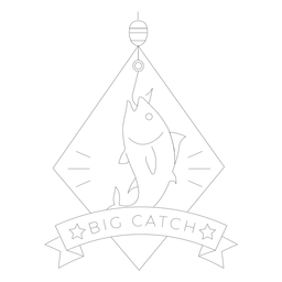 Grande captura linha crachá estrela losango anzol Desenho PNG