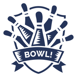 Etiqueta engomada de la insignia del bollo del cuenco Diseño PNG