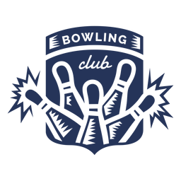 Pegatina de bolos del club de bolos Diseño PNG