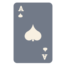 Tarjeta as espada silueta Diseño PNG