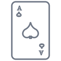 Card ace spade stroke Card ace spade stroke