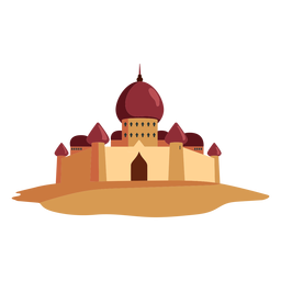 Castle fortress dome illustration PNG Design Transparent PNG