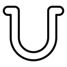 Ch leash arc arch horseshoe stroke PNG Design