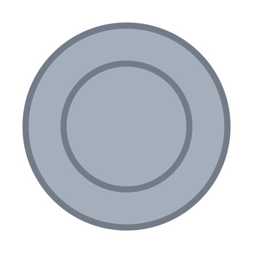 Circle draught flat PNG Design