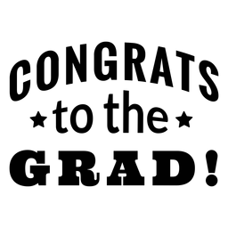 Herzlichen Glückwunsch zum Absolventenaufkleber PNG-Design