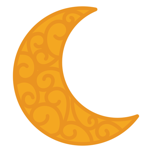 Crescent pattern flat PNG Design