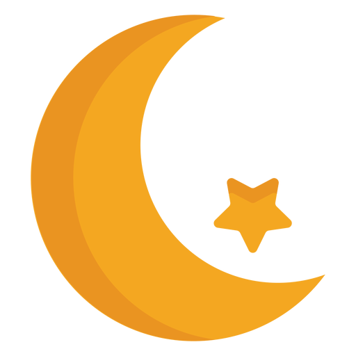 Crescent Star Flat Transparent Png Svg Vector File