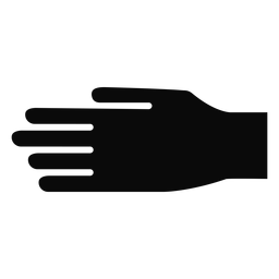 open hand silhouette png