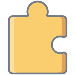 Detail Puzzleteil flach PNG-Design