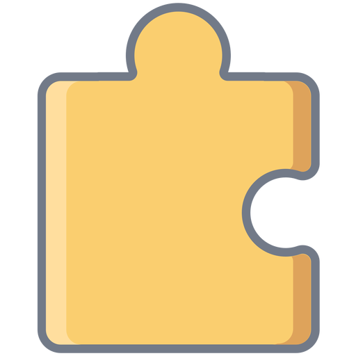 Detail Puzzleteil flach PNG-Design