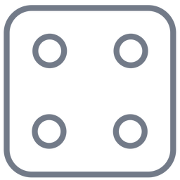 Vierpunktkantenstrich würfeln PNG-Design