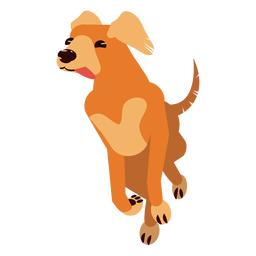 Dog Puppy Ear Tail Tongue Rounded Flat PNG & SVG Design For T-Shirts