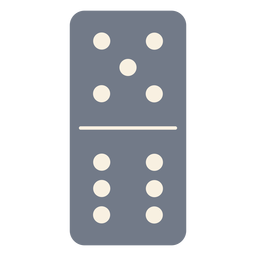 Dados de dominó de cinco seis silhueta Desenho PNG