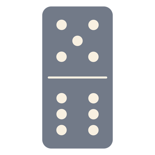 Domino dados cinco seis silueta Diseño PNG
