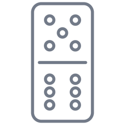 Dados dominó de cinco a seis tacadas Desenho PNG