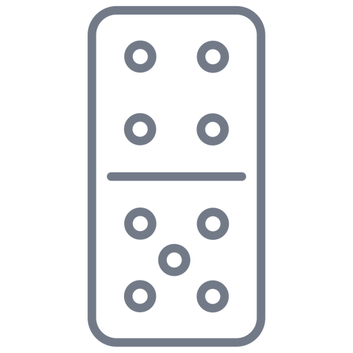 Domino dice four five stroke PNG Design