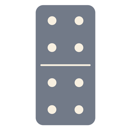 Domino dice four silhouette PNG Design