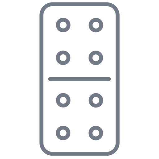 Domino würfelt Viertakt PNG-Design